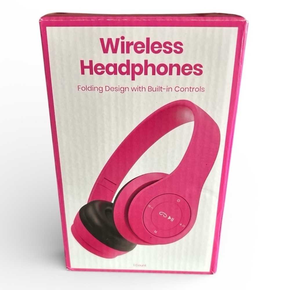 GEMS Pink Wireless Headphones - Picture 2 of 4